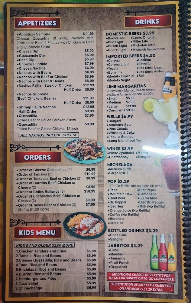 El A De Oros Menu image 1