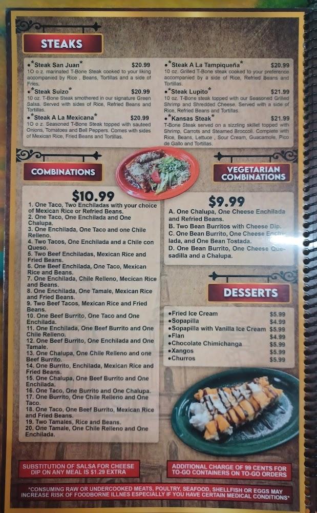 El A De Oros Menu image 2