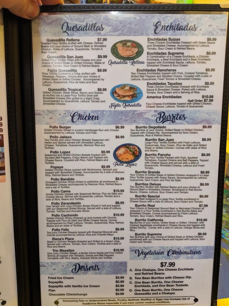 El A De Oros Menu image 3